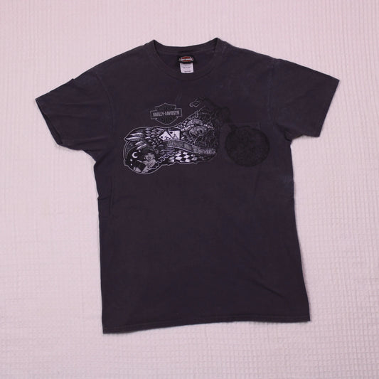 Harley Davidson - Vintage - Charcoal Chopper Graphic T-shirt - Size M