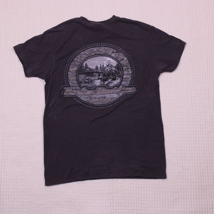 Harley Davidson - Vintage - Charcoal Chopper Graphic T-shirt - Size M
