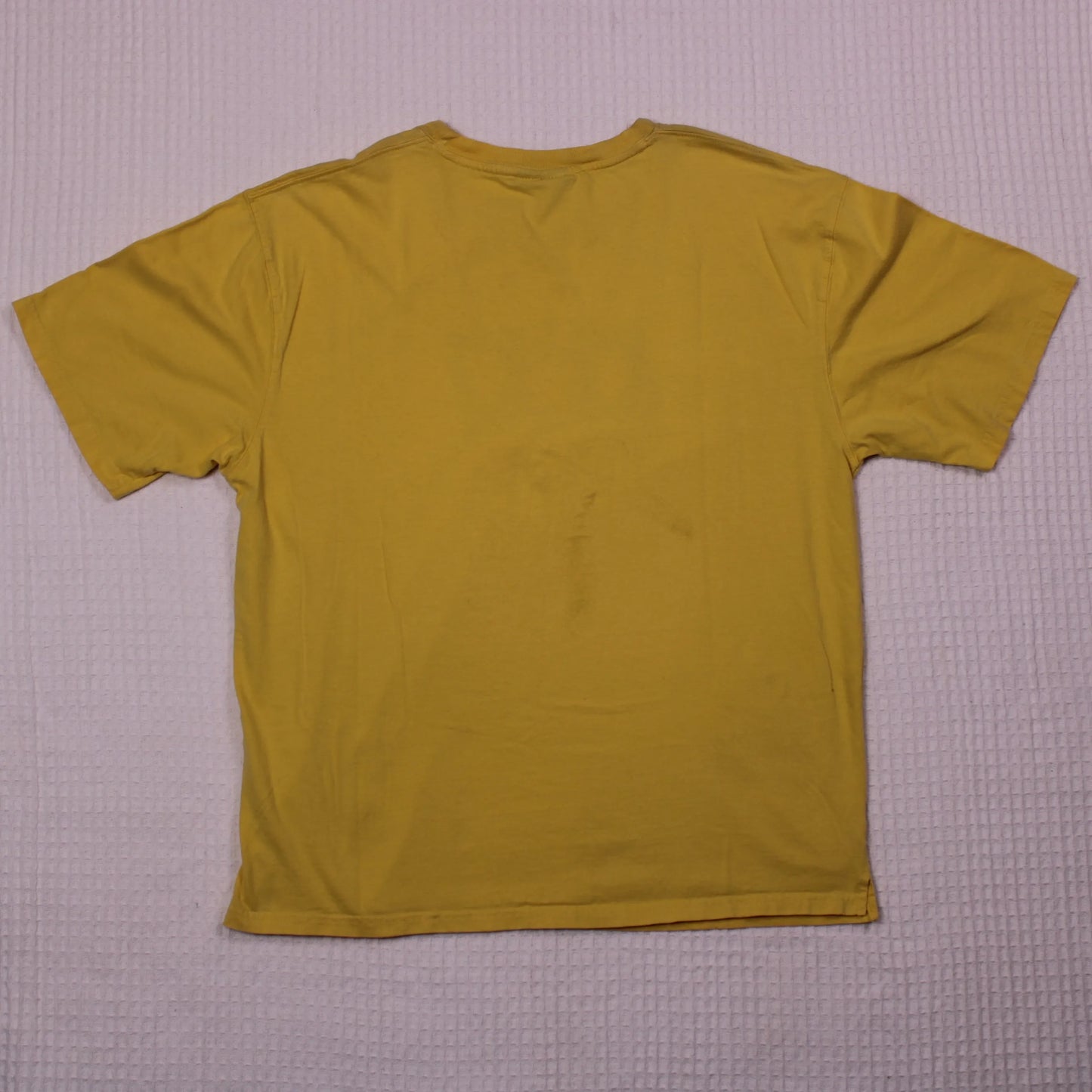 Barking Dog - Yellow Pop Art Spock Graphic T-shirt - Size XL