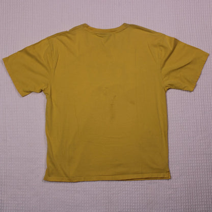 Barking Dog - Yellow Pop Art Spock Graphic T-shirt - Size XL