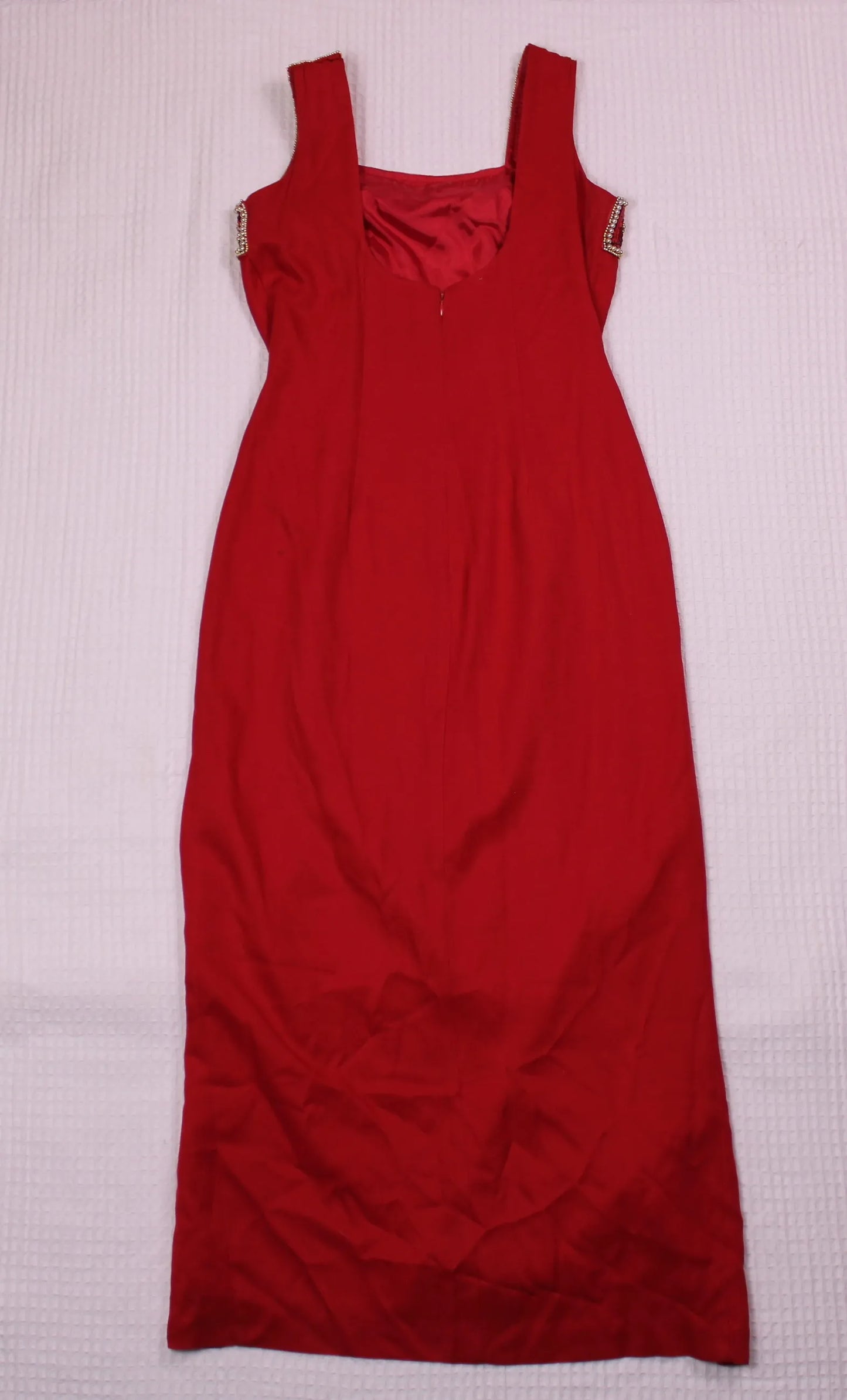 Ever Beauty - Vintage - Red  Evening Gown - Size 12