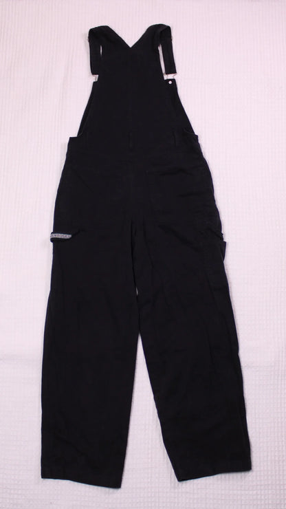 Looney Tunes - Vintage - Black Overalls with Embroidered Tweety Bird & Sylvester  - Size S