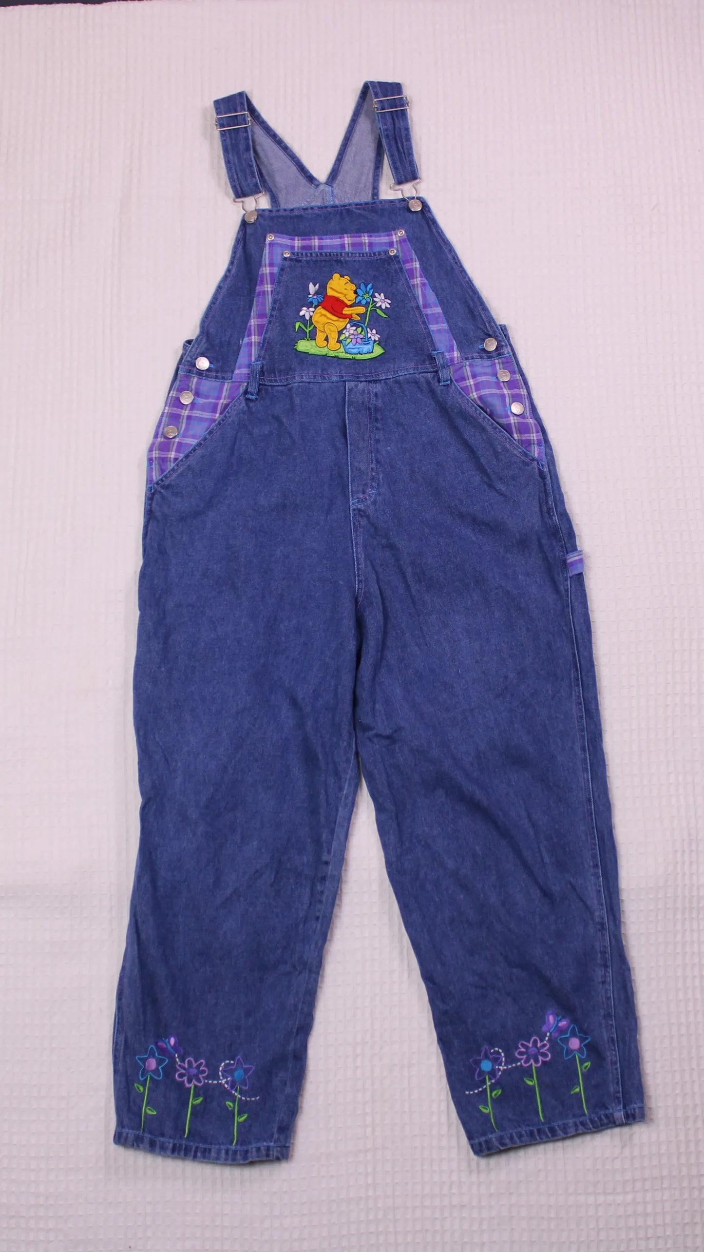 Disney/Pooh - Vintage - Denim Overalls - No size tag