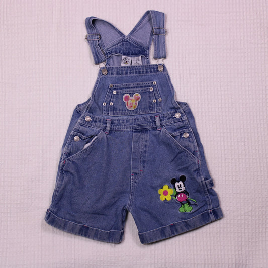 Mickey Co. - Vintage - Youth Denim Short Overalls - Size 10