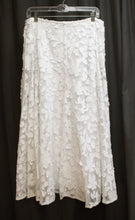 Load image into Gallery viewer, Vintage- Karen Kane - White Embroidered Applique Lace Full  Maxi Skirt - Size XL
