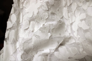Vintage- Karen Kane - White Embroidered Applique Lace Full  Maxi Skirt - Size XL