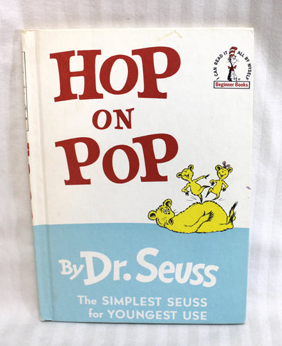 Vintage 1963- Dr. Seuss Hop on Pop  - Book Club Edition - Random House. Beginner Book