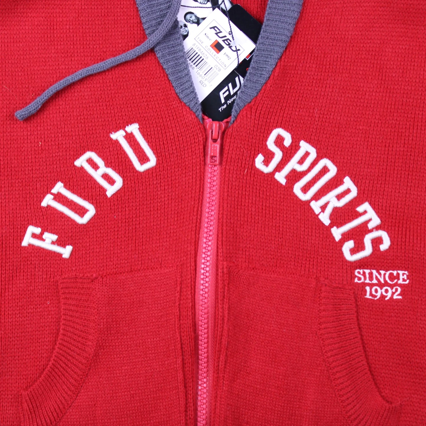 Fubu Sports - Vintage Y2K - Youth Red Knit Vest