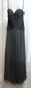 Angelina Faccenda - Charcoal Gray - Removeable Strap to Strapless Special Occasion / Formal Dress/Gown - Size 10 (w/ Tags)