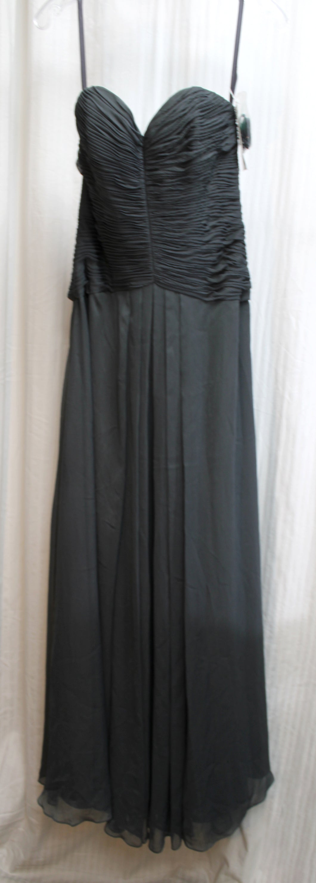 Angelina Faccenda - Charcoal Gray - Removeable Strap to Strapless Special Occasion / Formal Dress/Gown - Size 10 (w/ Tags)