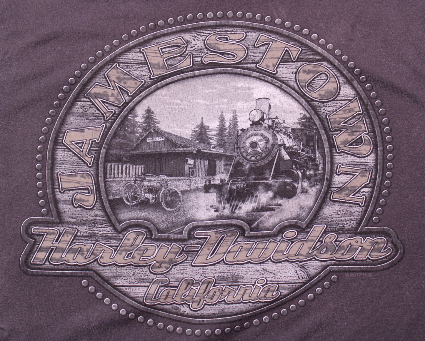 Harley Davidson - Vintage - Charcoal Chopper Graphic T-shirt - Size M