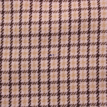 Russ - Vintage - Cream, Brown, and Yellow Pencil Skirt - Size 16