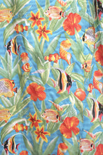 Load image into Gallery viewer, Vintage- Hilo Hattie - Tropical Fish &amp; Flowers Wrap Skirt - Size M (W/ Original Tag)