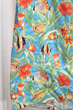 Load image into Gallery viewer, Vintage- Hilo Hattie - Tropical Fish &amp; Flowers Wrap Skirt - Size M (W/ Original Tag)