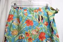 Load image into Gallery viewer, Vintage- Hilo Hattie - Tropical Fish &amp; Flowers Wrap Skirt - Size M (W/ Original Tag)