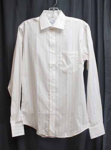 Vintage Men's - Interactions- Fitted Pinstripe Button Up Shirt - Size 15 - 34/35