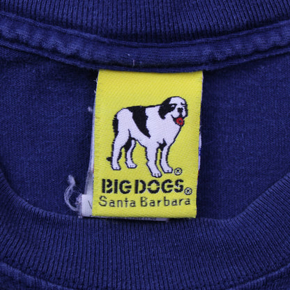 Big Dogs - Vintage - Navy Graphic T-shirt - Size 2XL