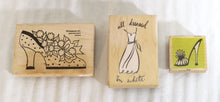 Load image into Gallery viewer, 3 PC Decorative Rubber Stamps - Fashion / Shoes