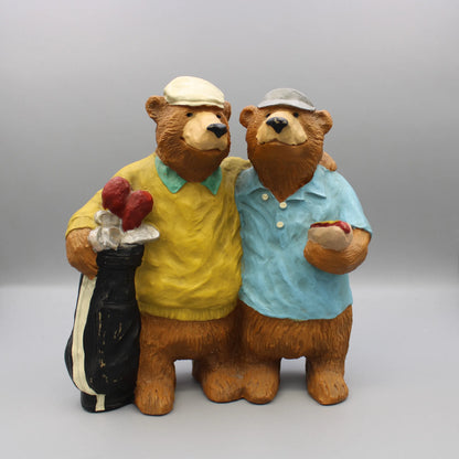 Snapshots - Golfing Bears Figureine