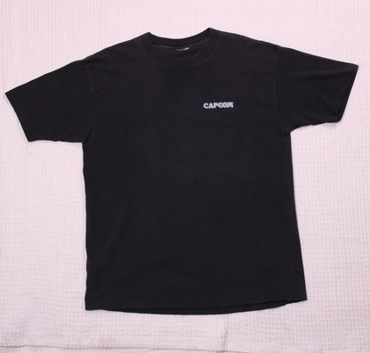 Capcom - Vintage - Black Resident Evil 2 Promotional T-Shirt - No Size Tag