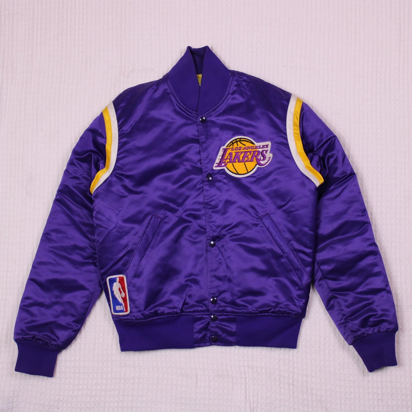 Starter - Vintage - Purple Los Angeles Lakers Varsity Jacket - Size S