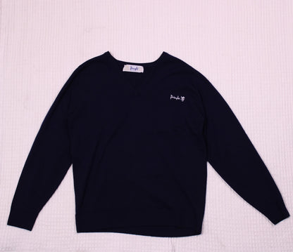 Pringle of Scotland - Vintage - Navy V-neck Sweater - Size 40