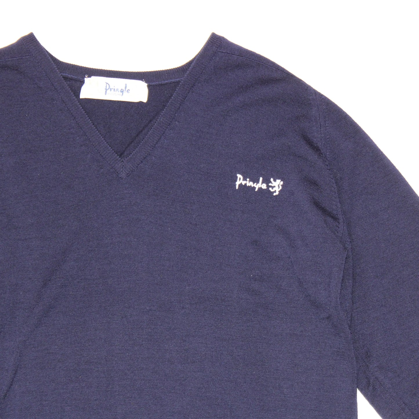 Pringle of Scotland - Vintage - Navy V-neck Sweater - Size 40