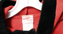 Load image into Gallery viewer, Vintage - Milton Funwear (Canada) Red w/ Black Trim Hooded Fleece Poncho - Size L