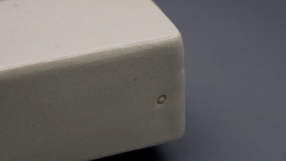 Set of 6 Vintage White Ceramic Cuboid Spice Shakers