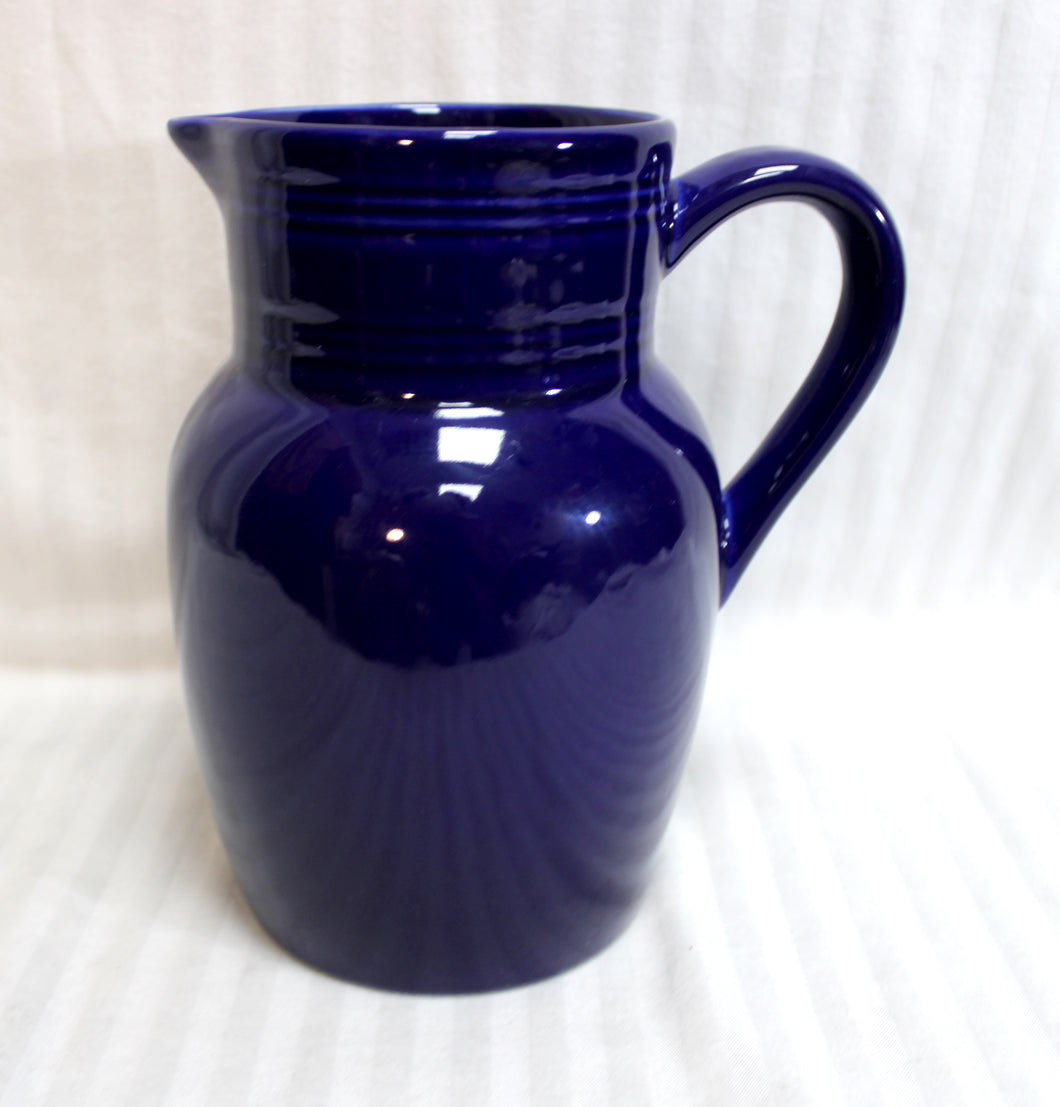 Cerind Porcelana (Portugal) Blue Ceramic Pitcher - 7.75