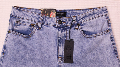Ed Hardy - Crawling Tiger Wide-Leg Jeans - Size 30