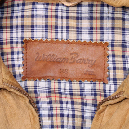 William Barry - Vintage - Tan Suede Leather Jacket - Size 38