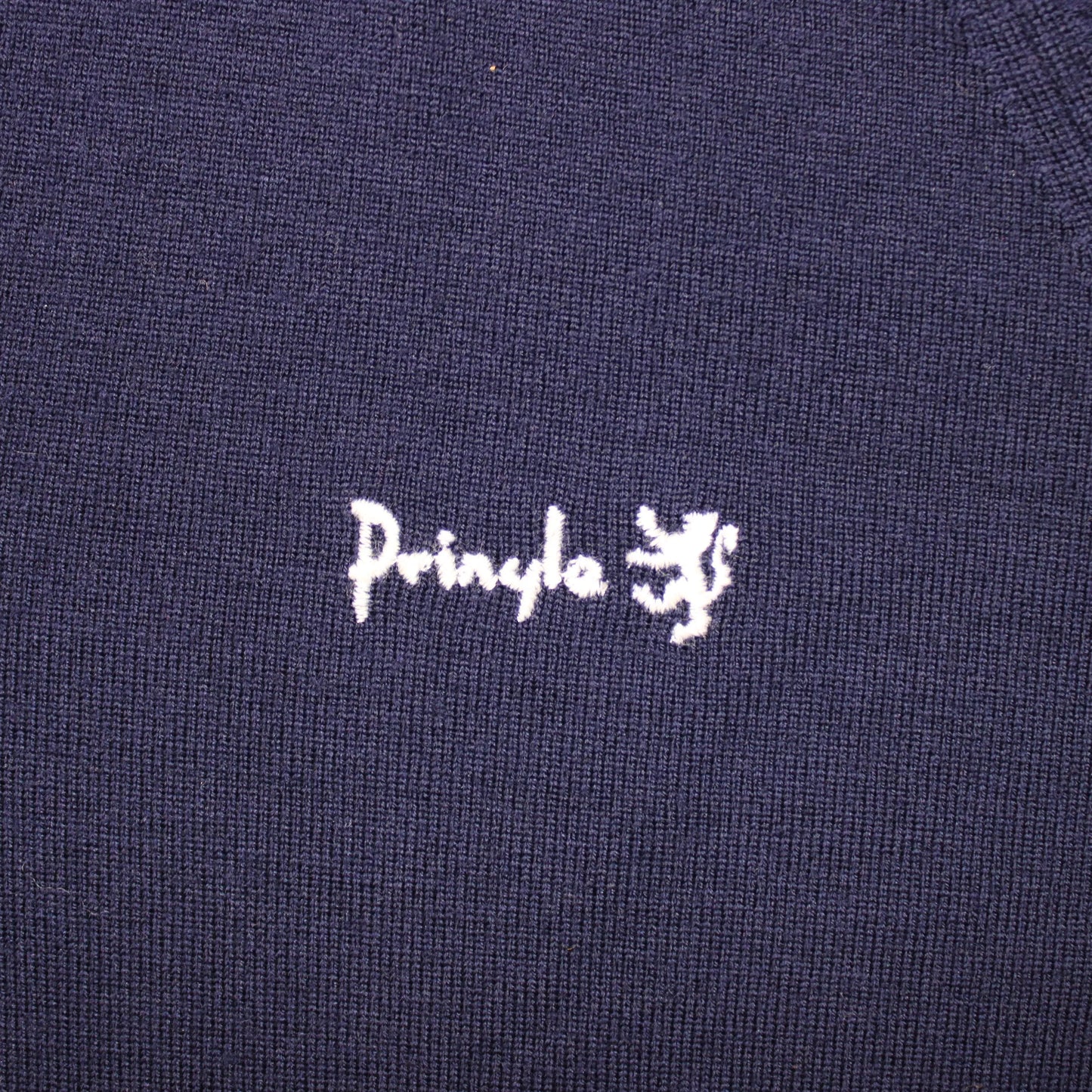 Pringle of Scotland - Vintage - Navy V-neck Sweater - Size 40
