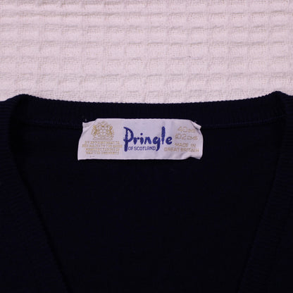 Pringle of Scotland - Vintage - Navy V-neck Sweater - Size 40