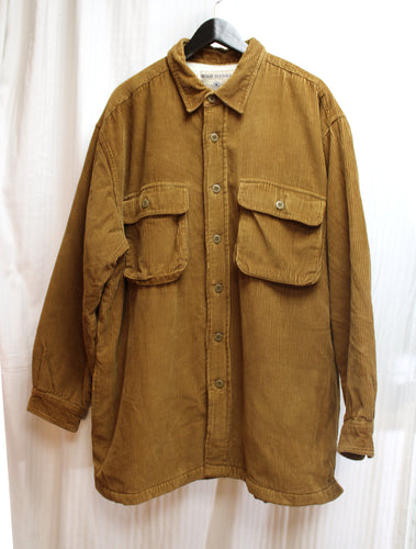 Men's Vintage- High Sierra - Golden Brown Sherpa Lined Corduroy Jacket - Size XL