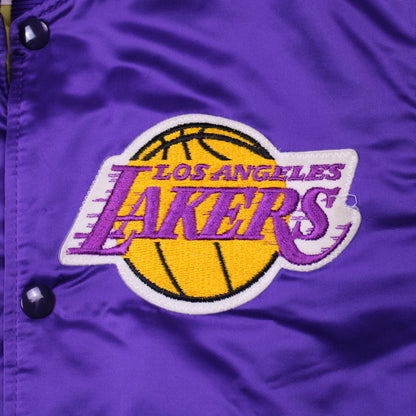 Starter - Vintage - Purple Los Angeles Lakers Varsity Jacket - Size S