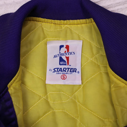 Starter - Vintage - Purple Los Angeles Lakers Varsity Jacket - Size S