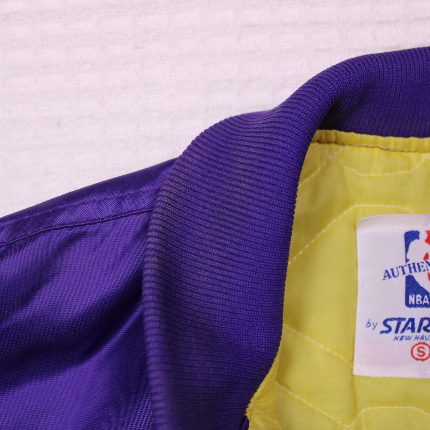 Starter - Vintage - Purple Los Angeles Lakers Varsity Jacket - Size S