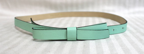 Kate Spade - Mint Green Bow Leather Belt - Size Small