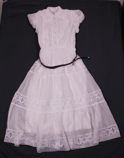 Ever New - White Lace Midi Dress - Size 10