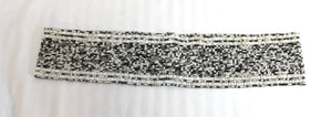 Cocobelle (Anthropologie) - Taupe, Cream & Black - Beaded Stretch Belt 28.5" (Unstretched)