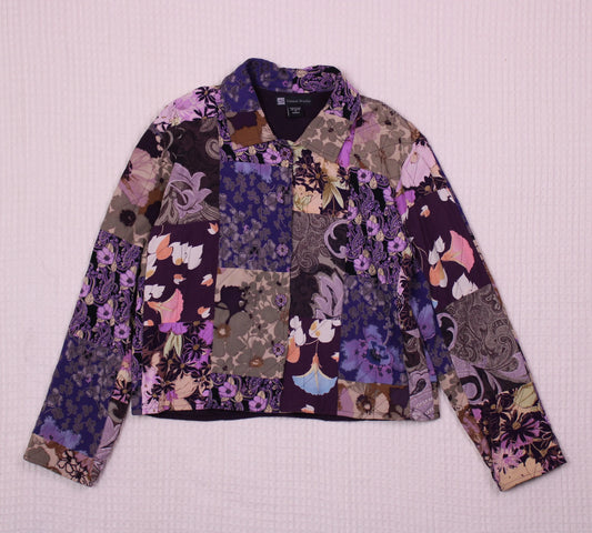 Casual Studio - Vintage - Purple Patchwork Jacket - Size S