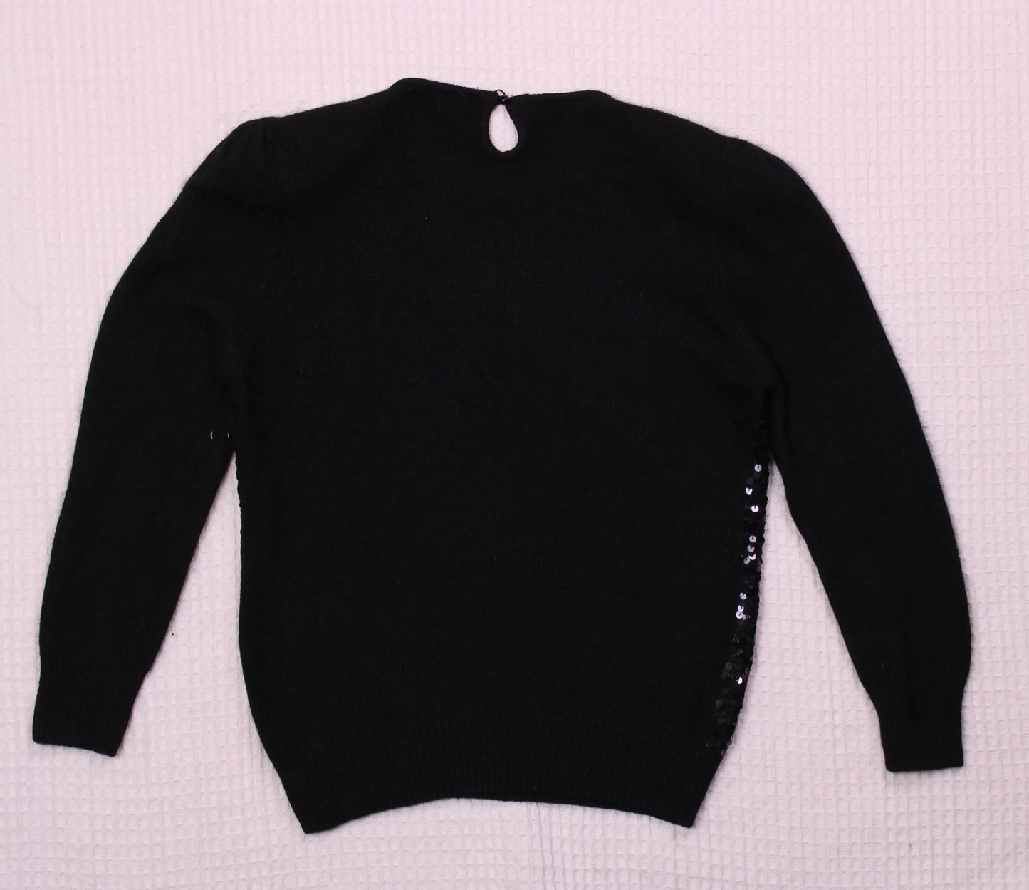 Le Chois - Vintage - Balck & White Sequin Sweater - Size S