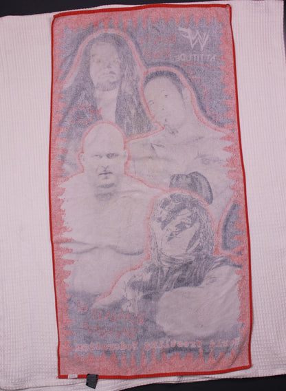 WWF - Vintage - Red, Black, & White Attitude Era Beach Towel