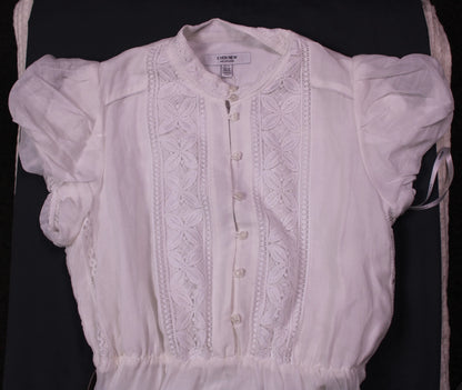 Ever New - White Lace Midi Dress - Size 10