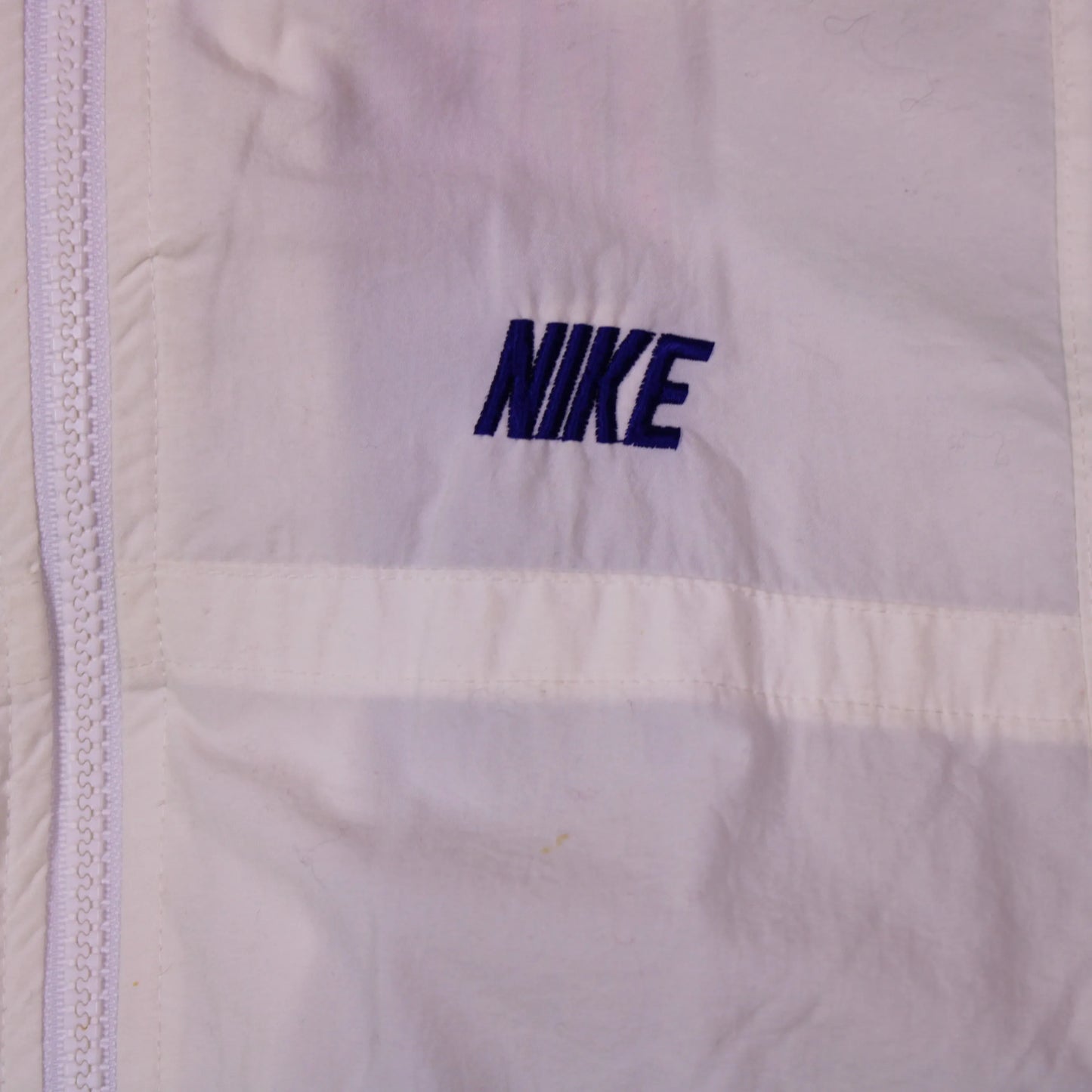 Nike - Vintage - White, Blue, & Red Track Jacket - Size M