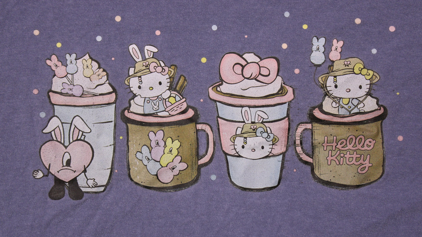 Comfort Colors - Hello Kitty Easter Inspired Graphic T-Shirt - Size XL