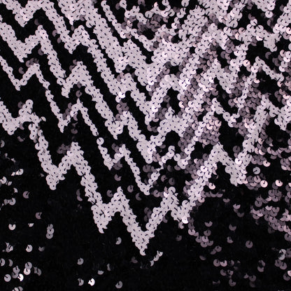 Le Chois - Vintage - Balck & White Sequin Sweater - Size S