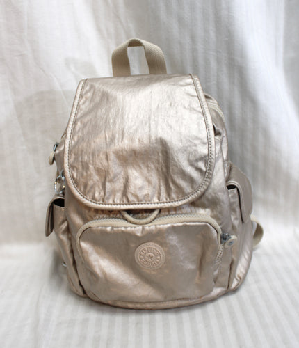 Kipling - Metallic Rose Gold Small Backpack- 11