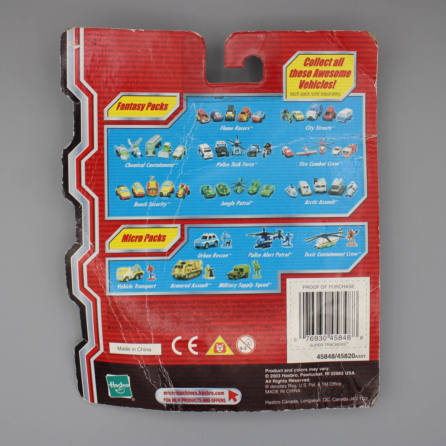Hasbro - Vintage - Micro Machines Die-Cast Toy Cars